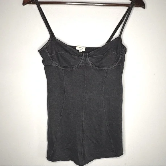 Y2K VINTAGE Aritzia Wilfred Bustier Tank Top Gray XS Excellent condition EUC - Picture 1 of 9
